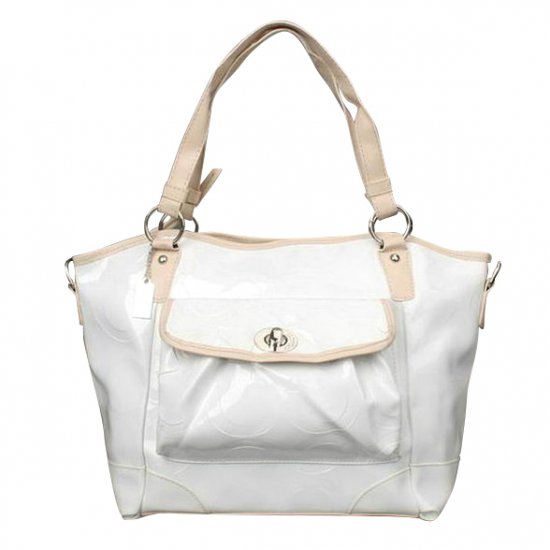Coach Bleecker Riley Carryall Small White Satchels ECE | Coach Outlet Canada